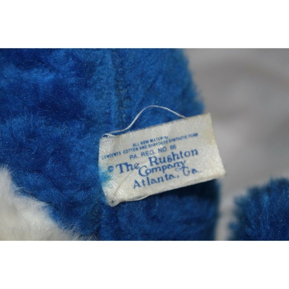 Vintage Rushton Rubber Face University Of Kentucky Wildcat Plush Blue Cat Lion - Picture 7 of 10